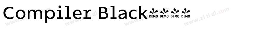 Compiler Black字体转换
